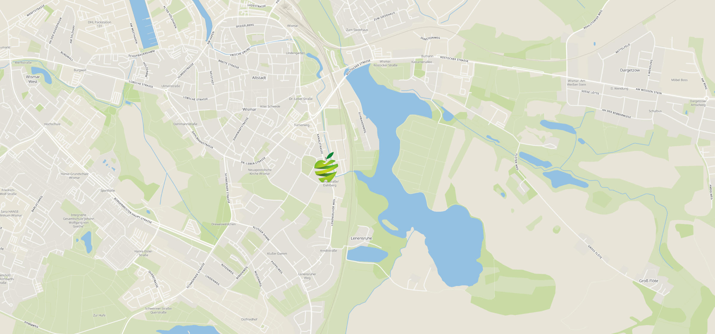 Karte Wismar